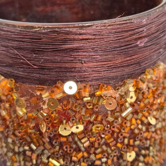 Home for the Holidays EUC Christmas tree candle set vintage 2005 brown gold - Picture 6 of 14